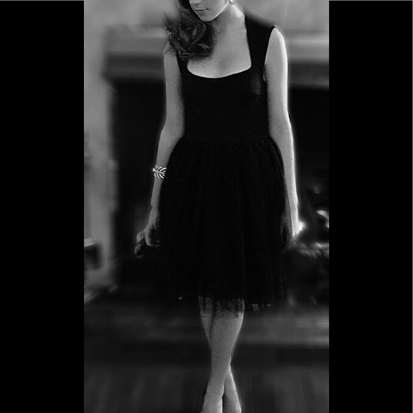 ALLISON PARRIS Dancefloor Diva Dress Black Tulle LBD 2 - Picture 8 of 10